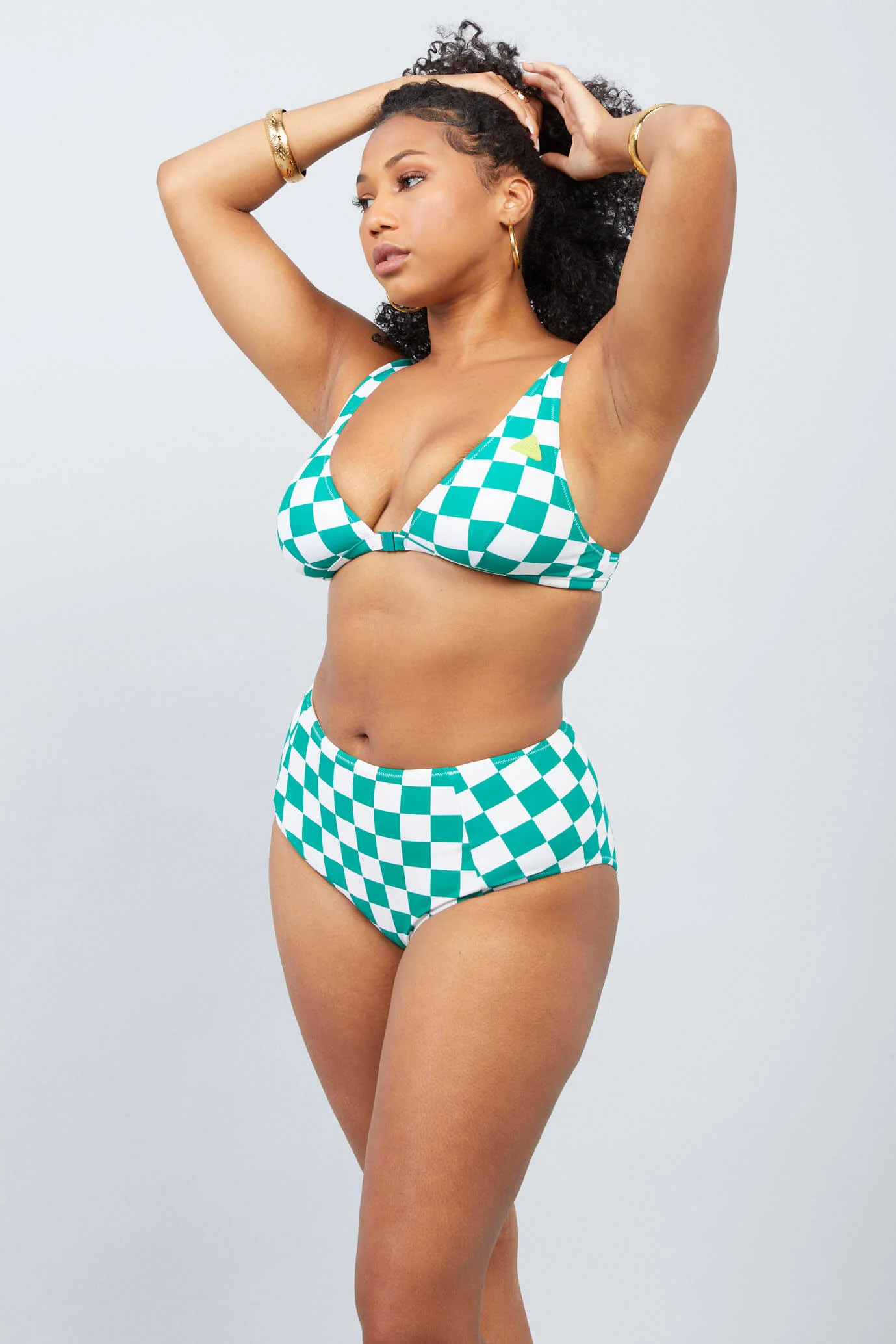 Checkmate High Waisted Swim Bottom - Image 3