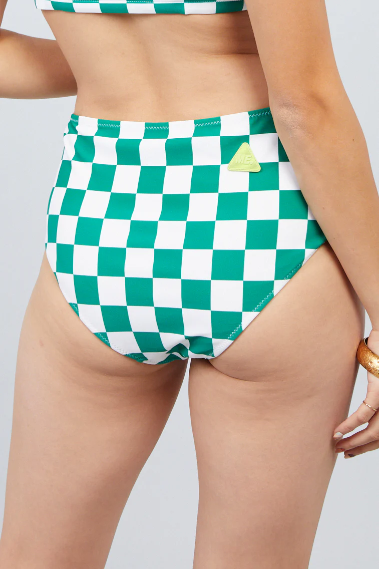 Checkmate High Waisted Swim Bottom - Image 6