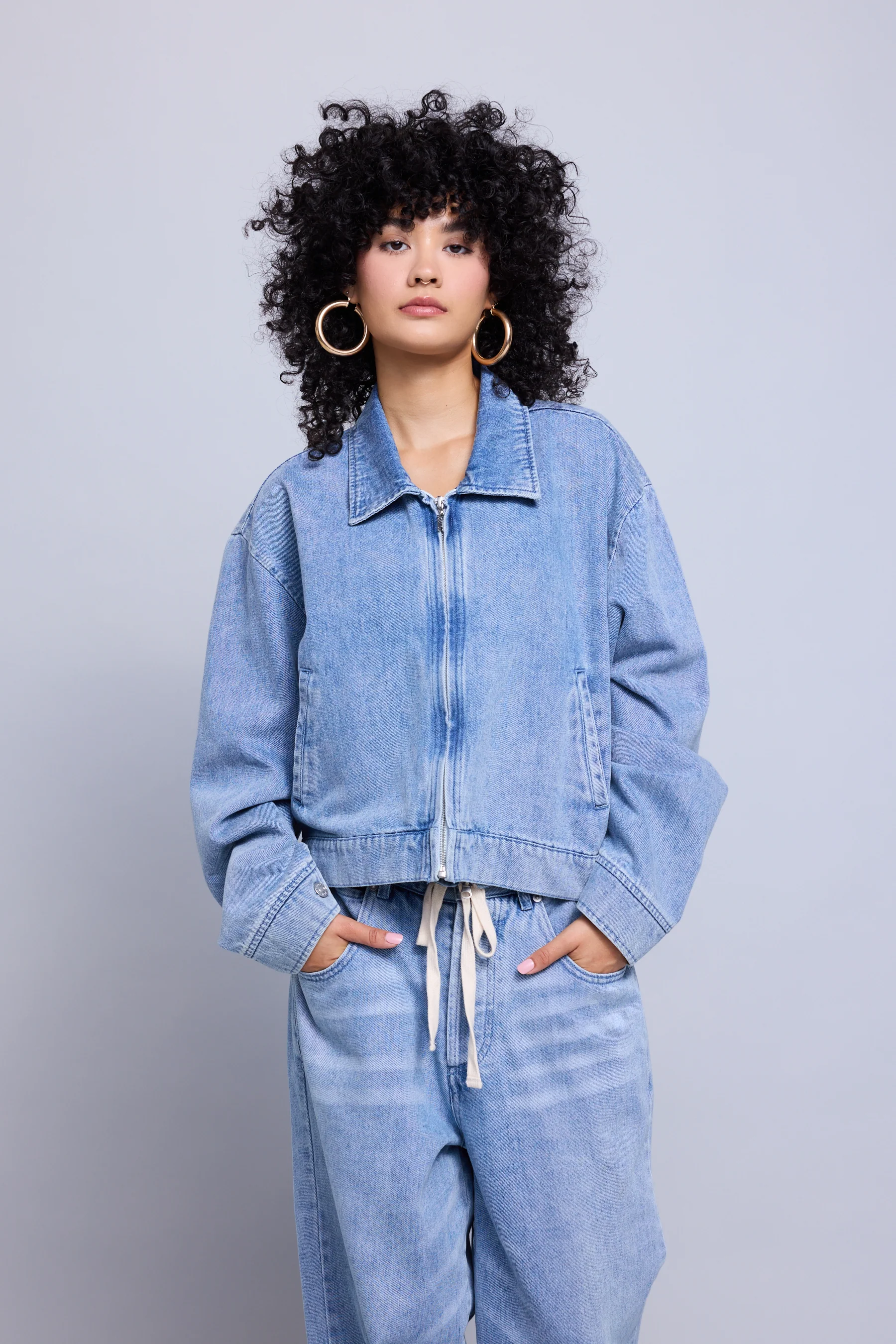Classic Denim Worker Jacket - Image 4