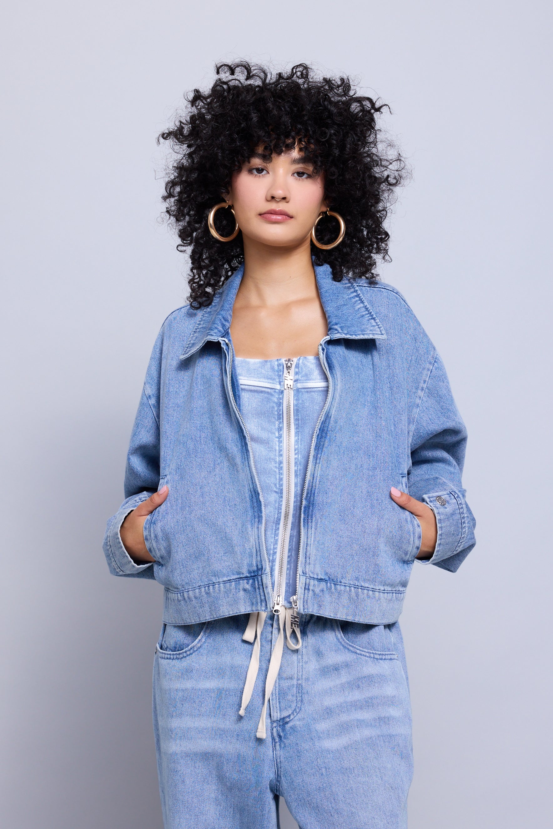 Classic Denim Worker Jacket - Image 5