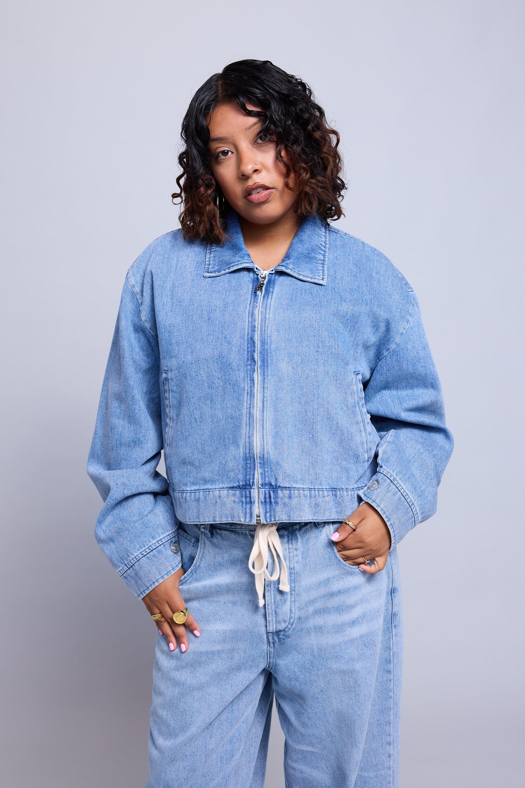 Classic Denim Worker Jacket - Image 9