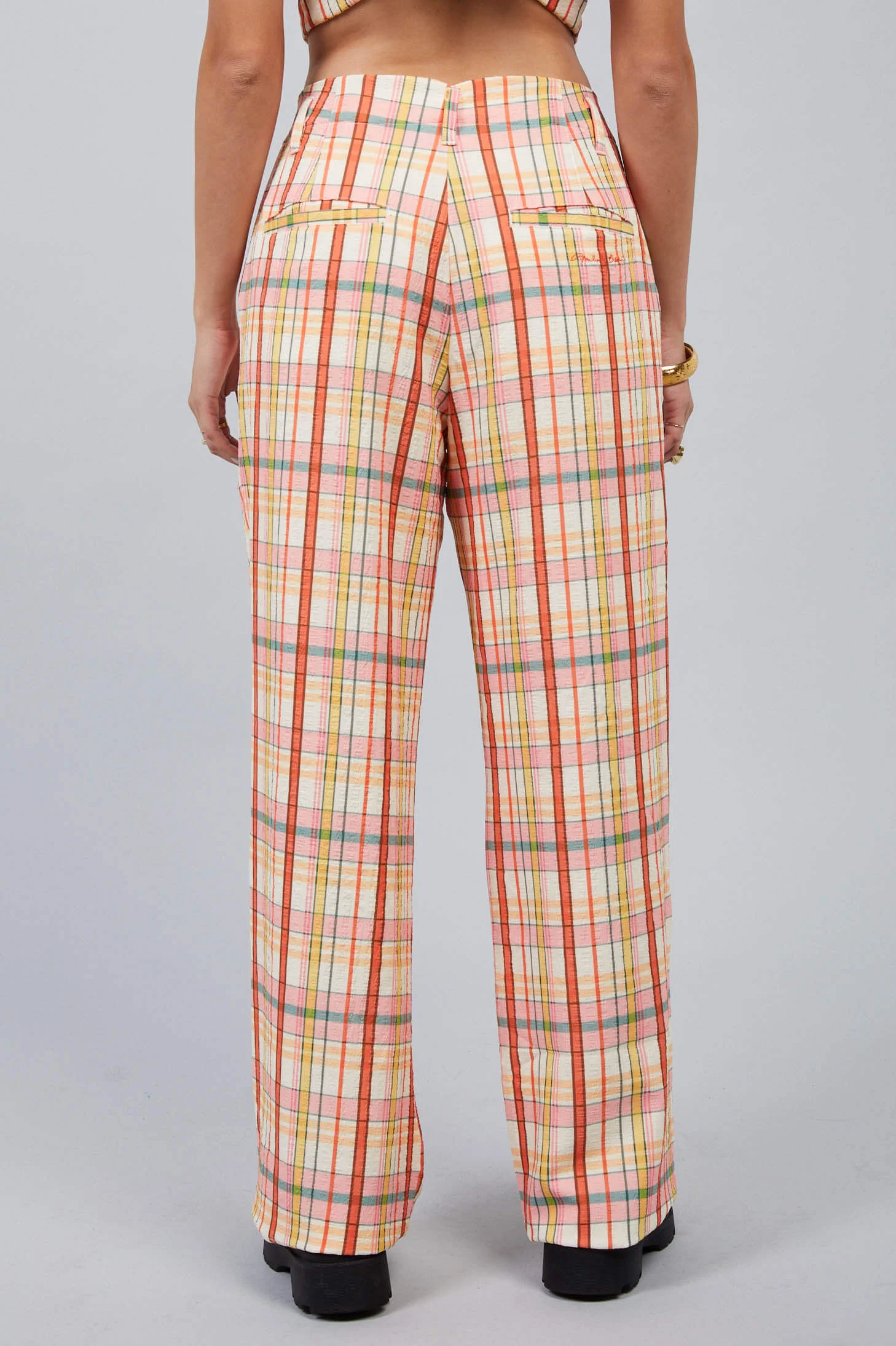 Claudia Plaid Relaxed Trouser - Image 12