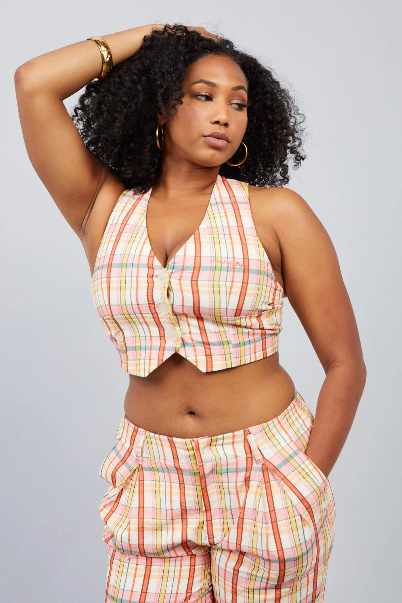 Claudia Plaid Vest - Image 4