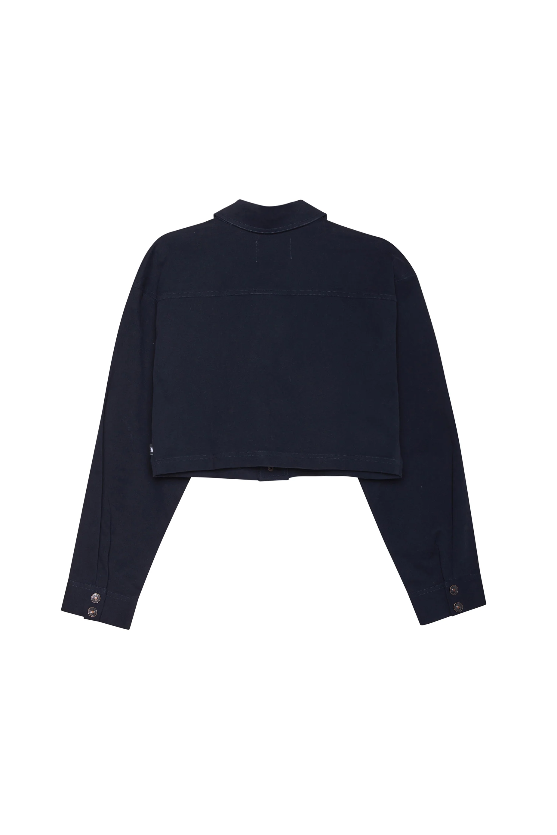 Cropped Workwear Jacket - Midnight Blue - Image 4