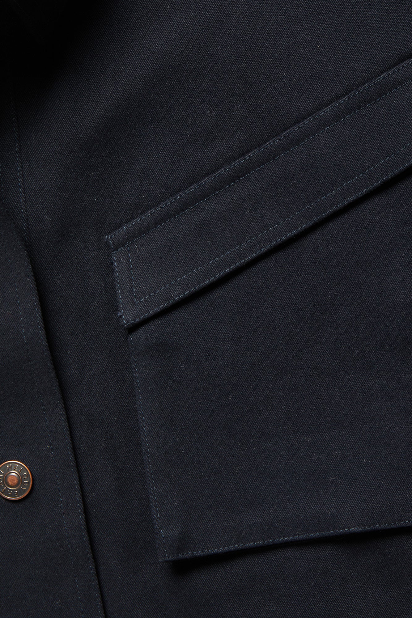 Cropped Workwear Jacket - Midnight Blue - Image 5