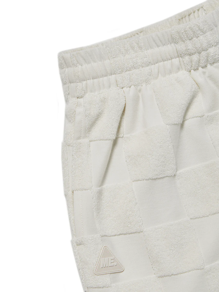Estelle Terrycloth Check Lounge Short - Butter - Image 10