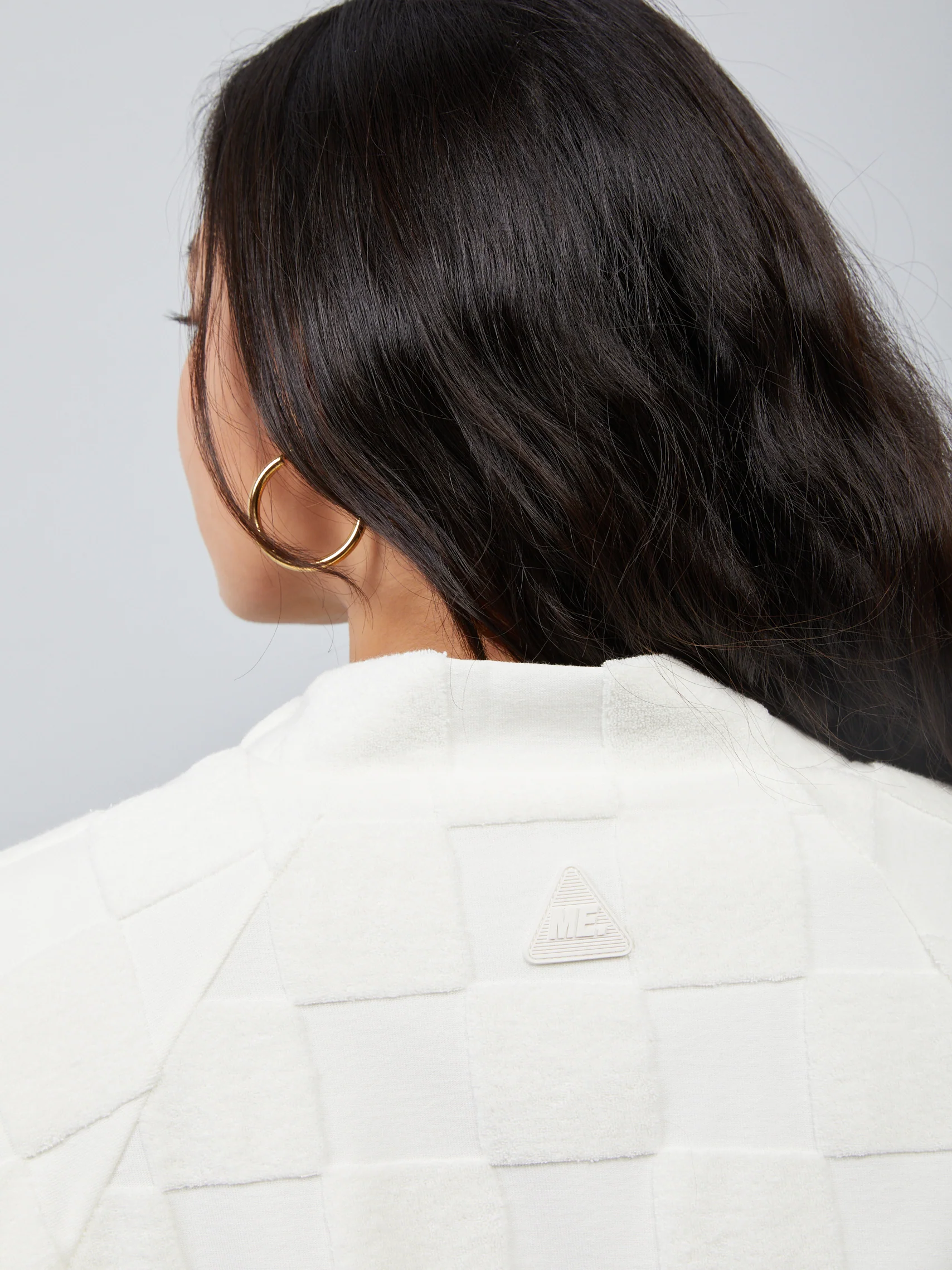 Estelle Terrycloth Check Robe - Butter - Image 4