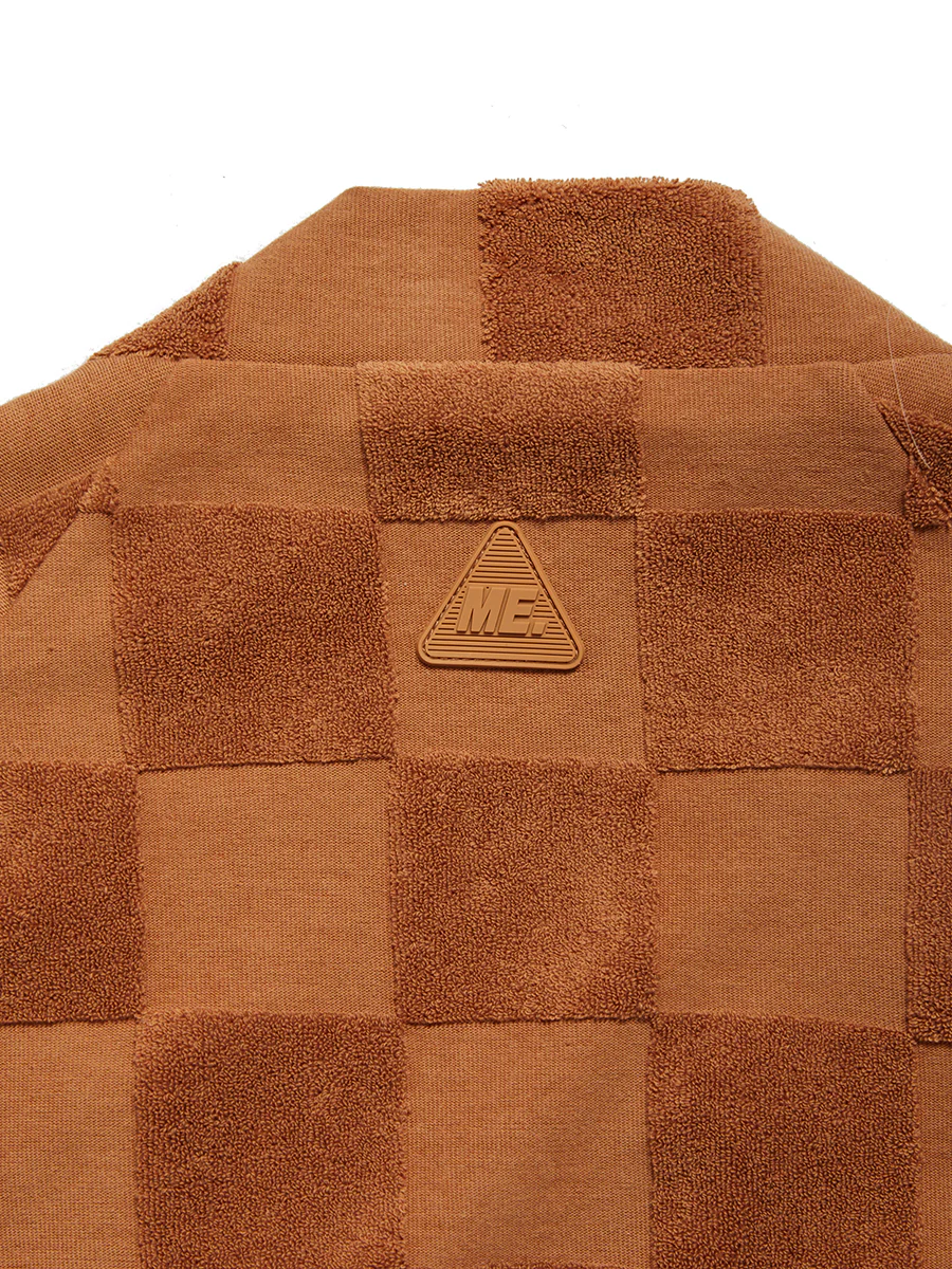 Estelle Terrycloth Check Robe - Caramel - Image 9