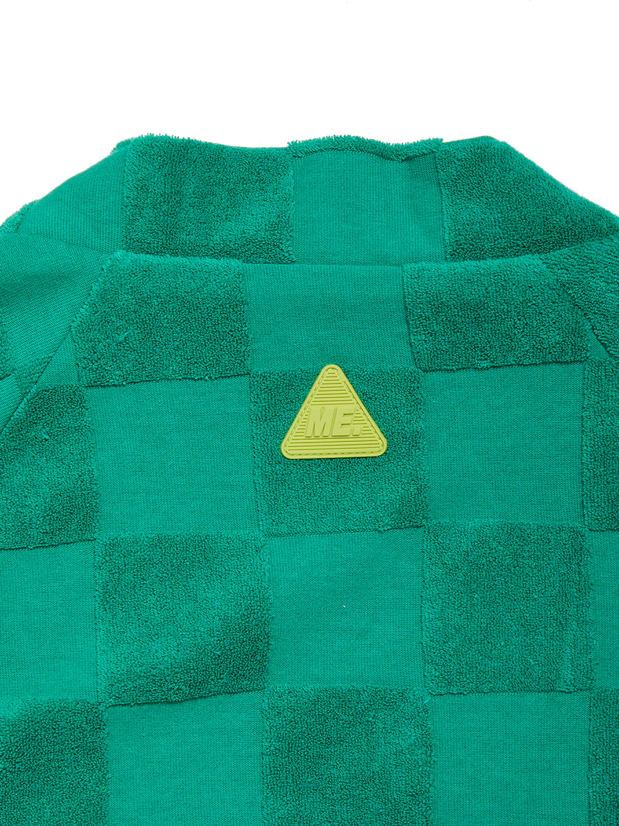 Estelle Terrycloth Check Robe - Kelly Green - Image 10