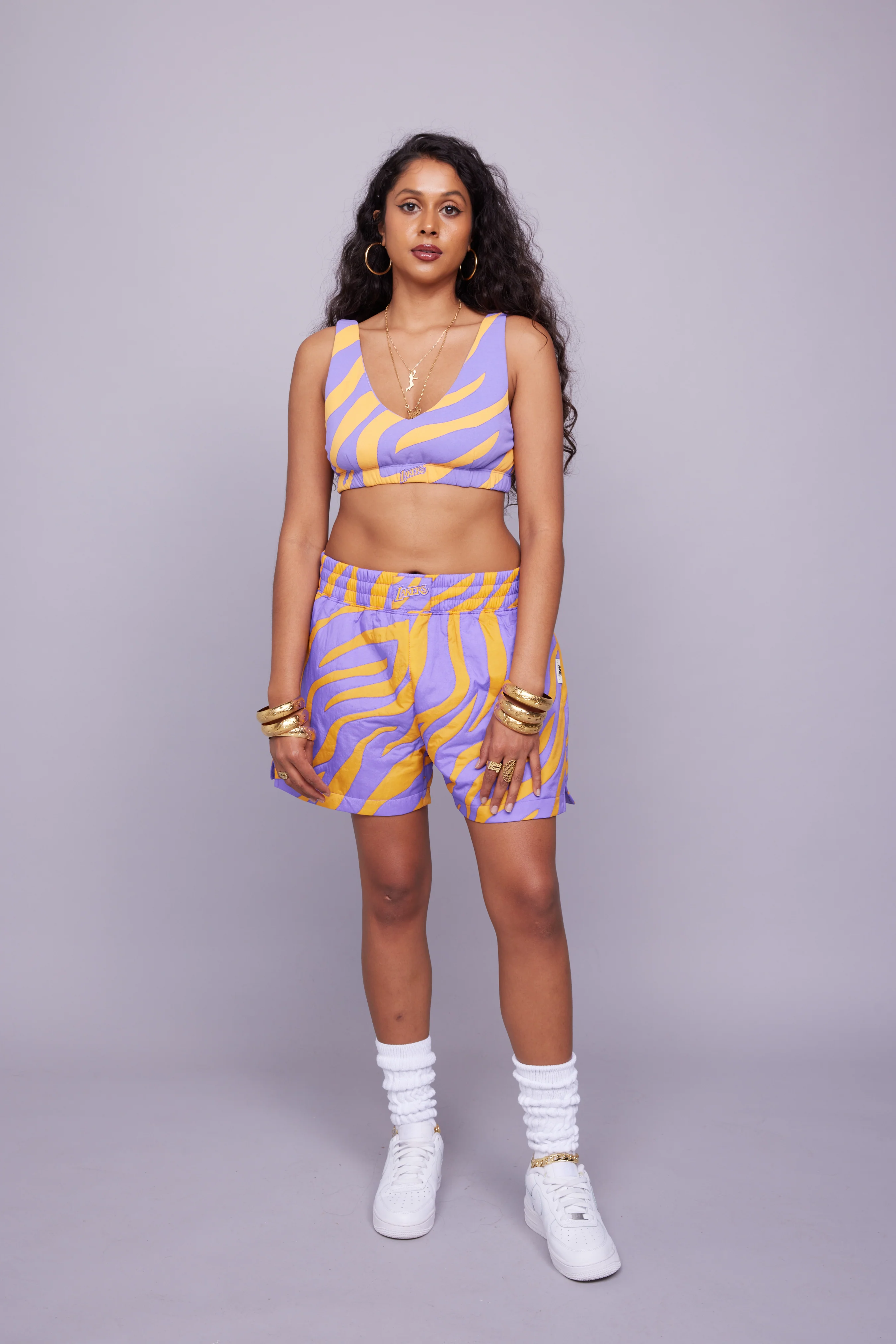 Lakers Quilted Bralette - Image 4