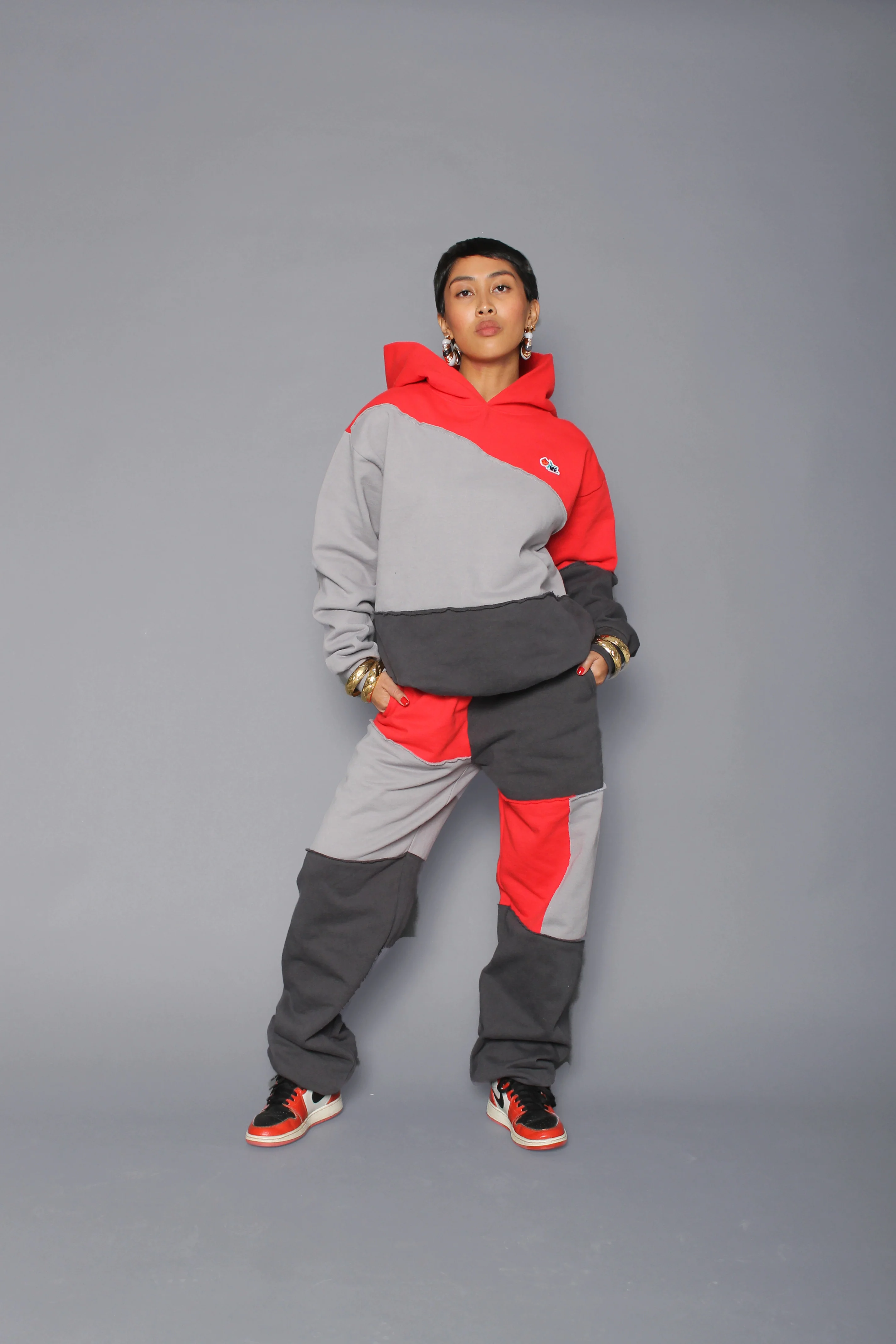 ME. Patchwork Hoodie Cherrybomb - Image 4