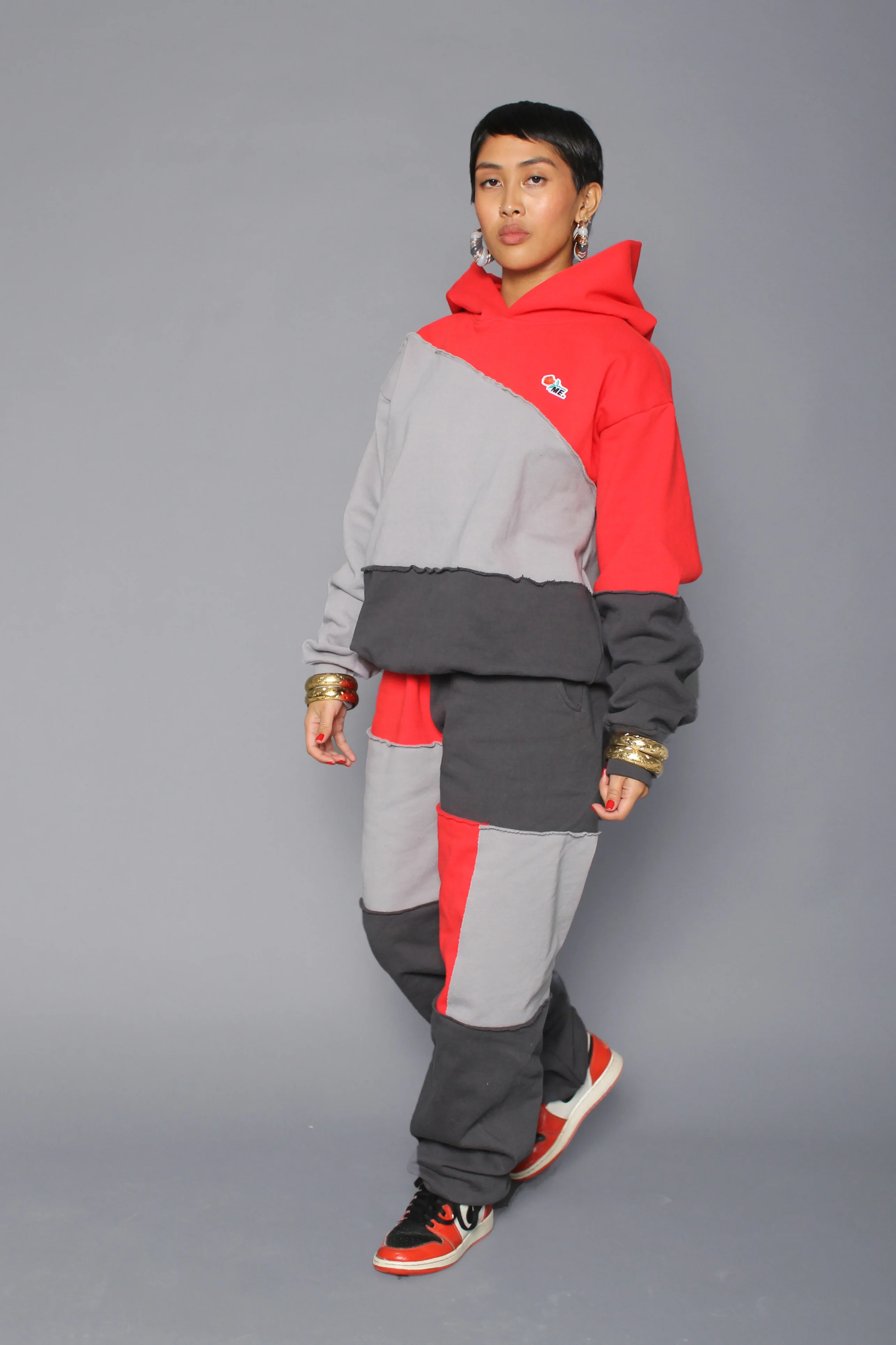 ME. Patchwork Hoodie Cherrybomb - Image 5