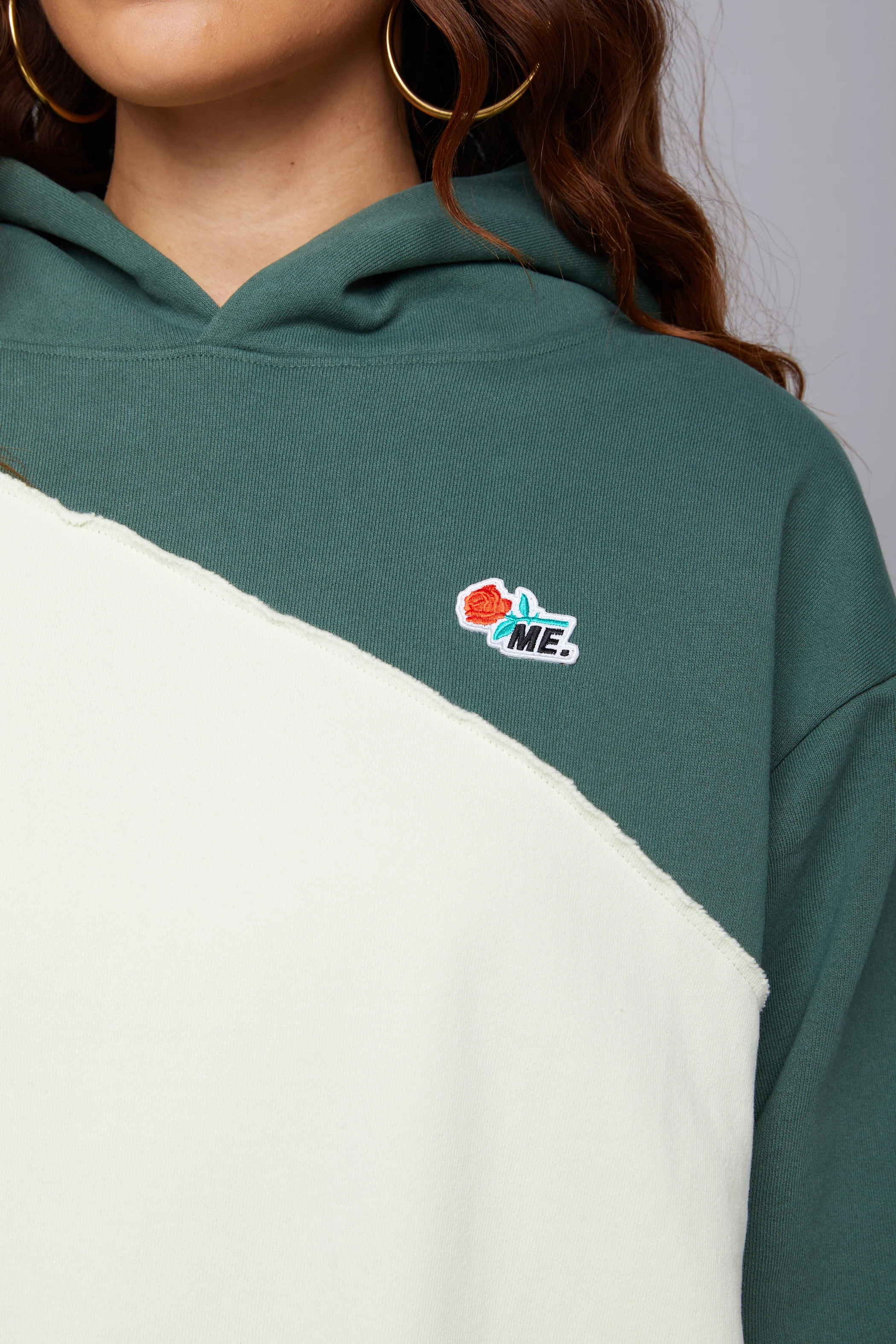 ME. Patchwork Hoodie Moss - Image 7