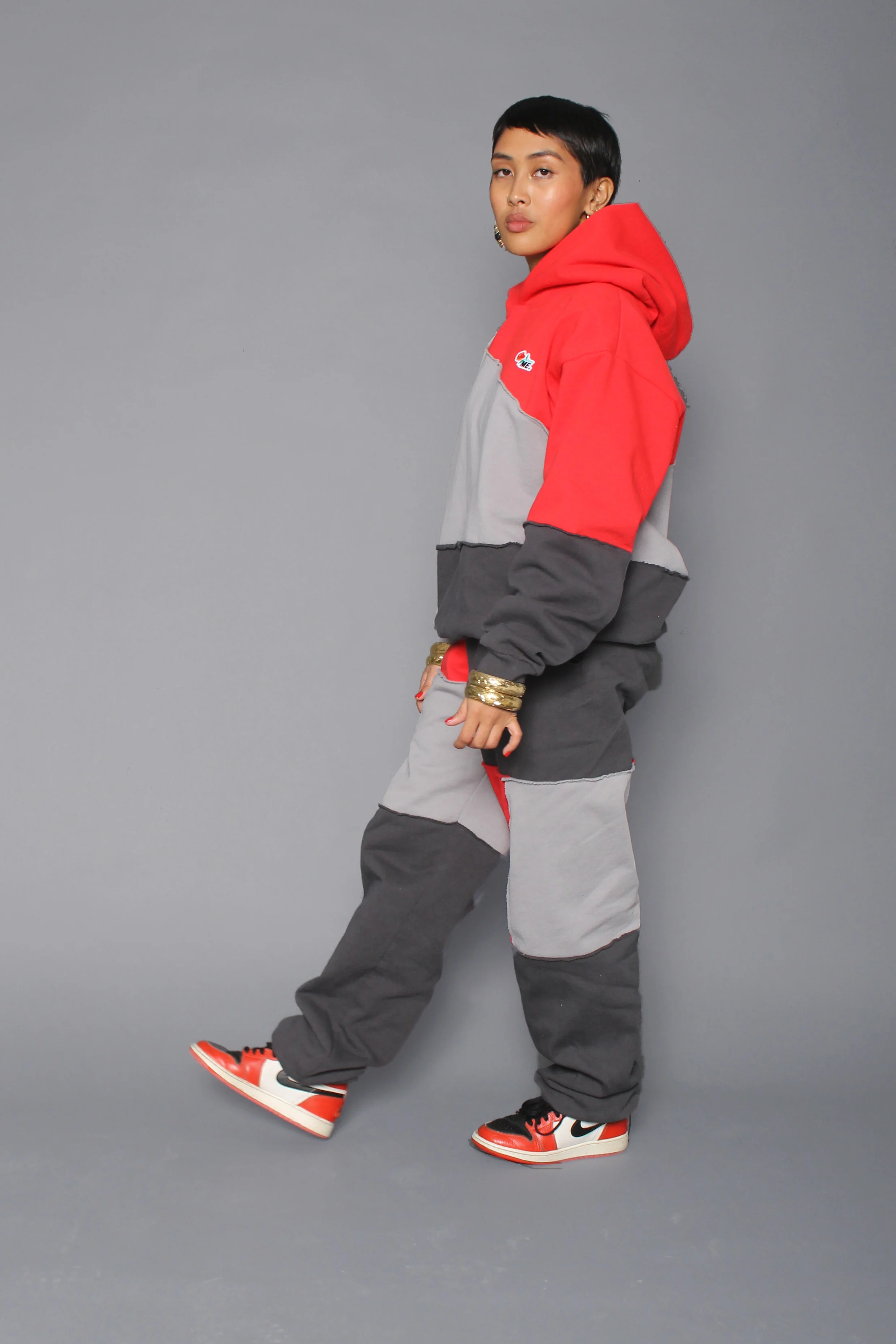 ME. Patchwork Sweatpants Cherrybomb - Image 3