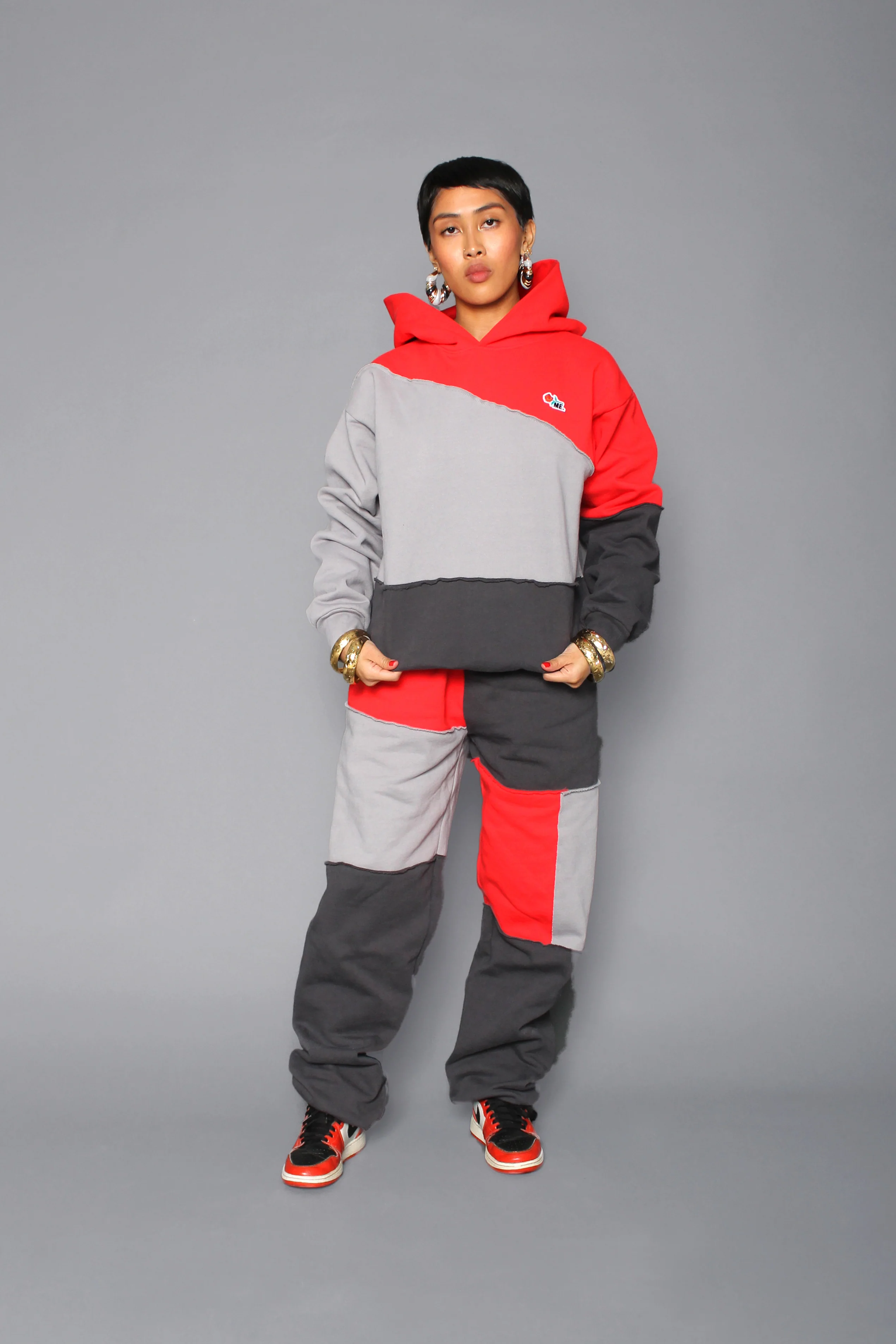 ME. Patchwork Sweatpants Cherrybomb - Image 4