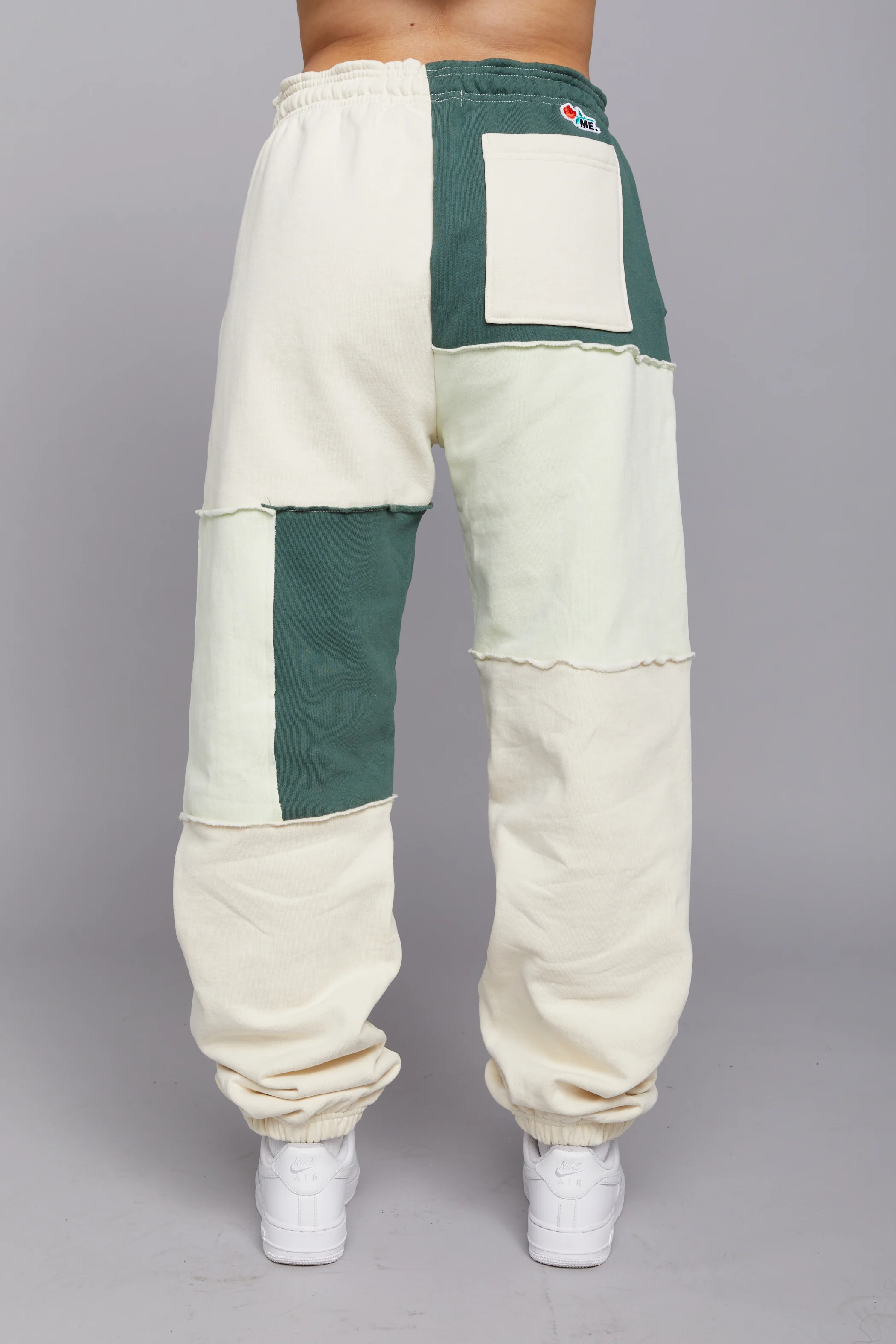 ME. Patchwork Sweatpants Moss - Image 5