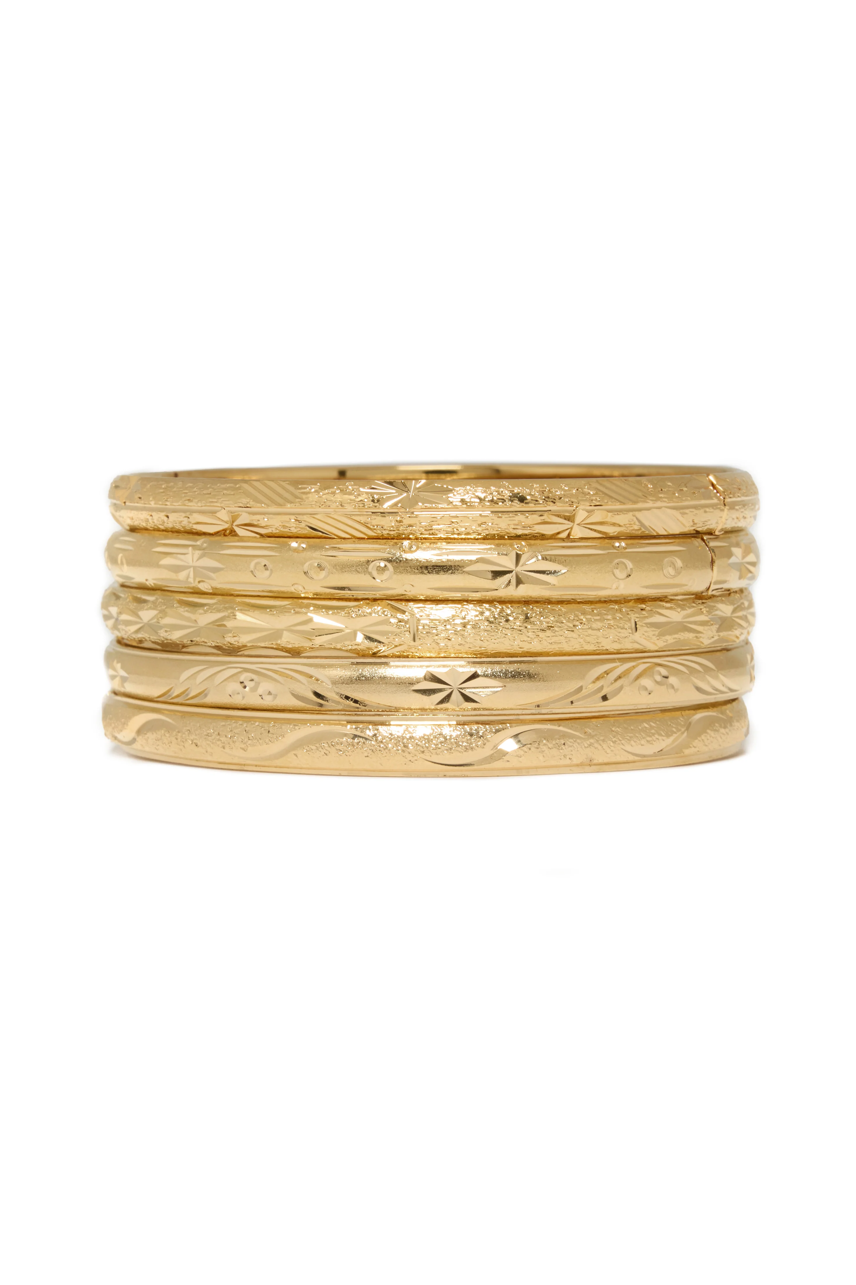 Thin Diamond Cut Bangle - Image 4