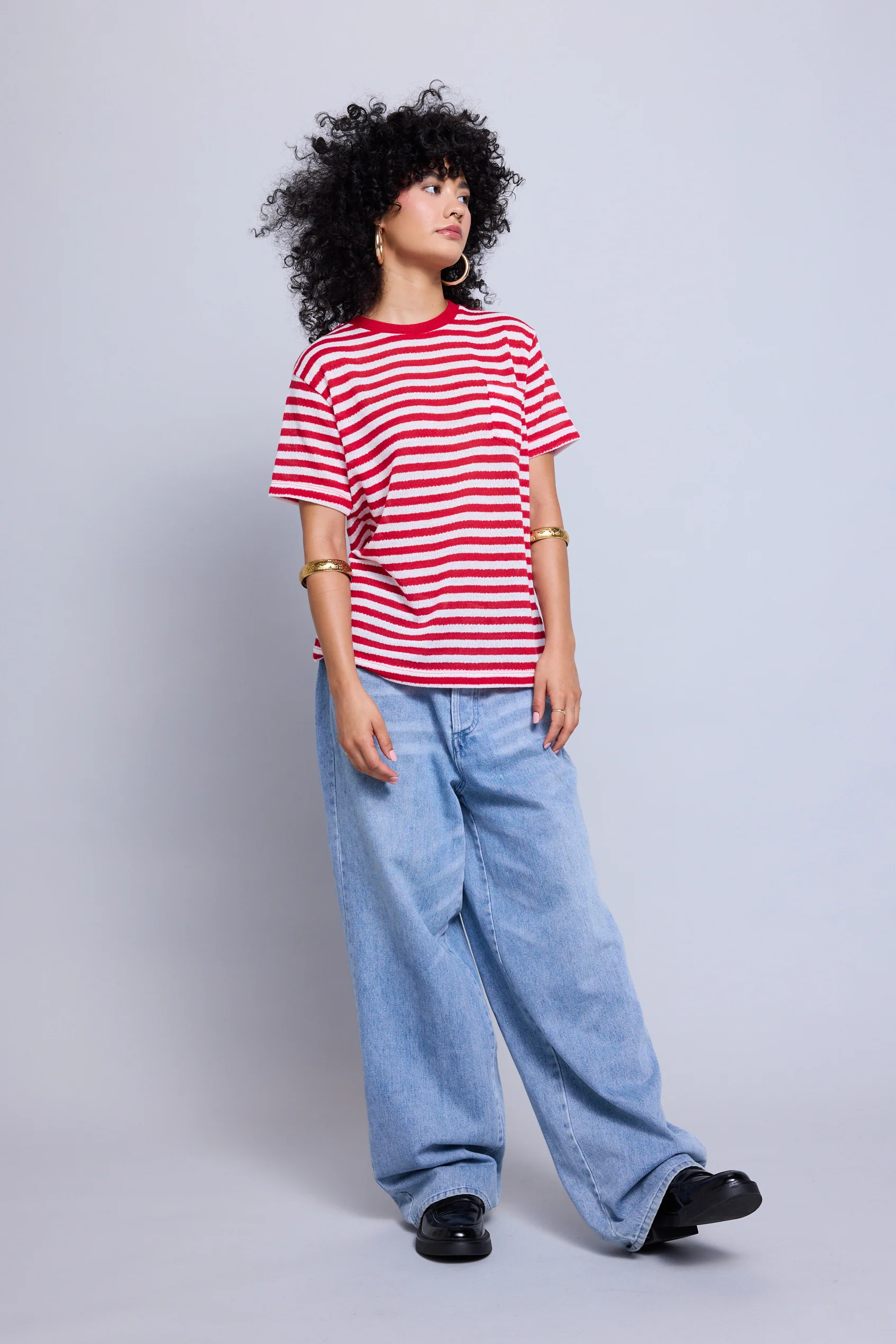 Warp Knit Pocket Tee - Image 3