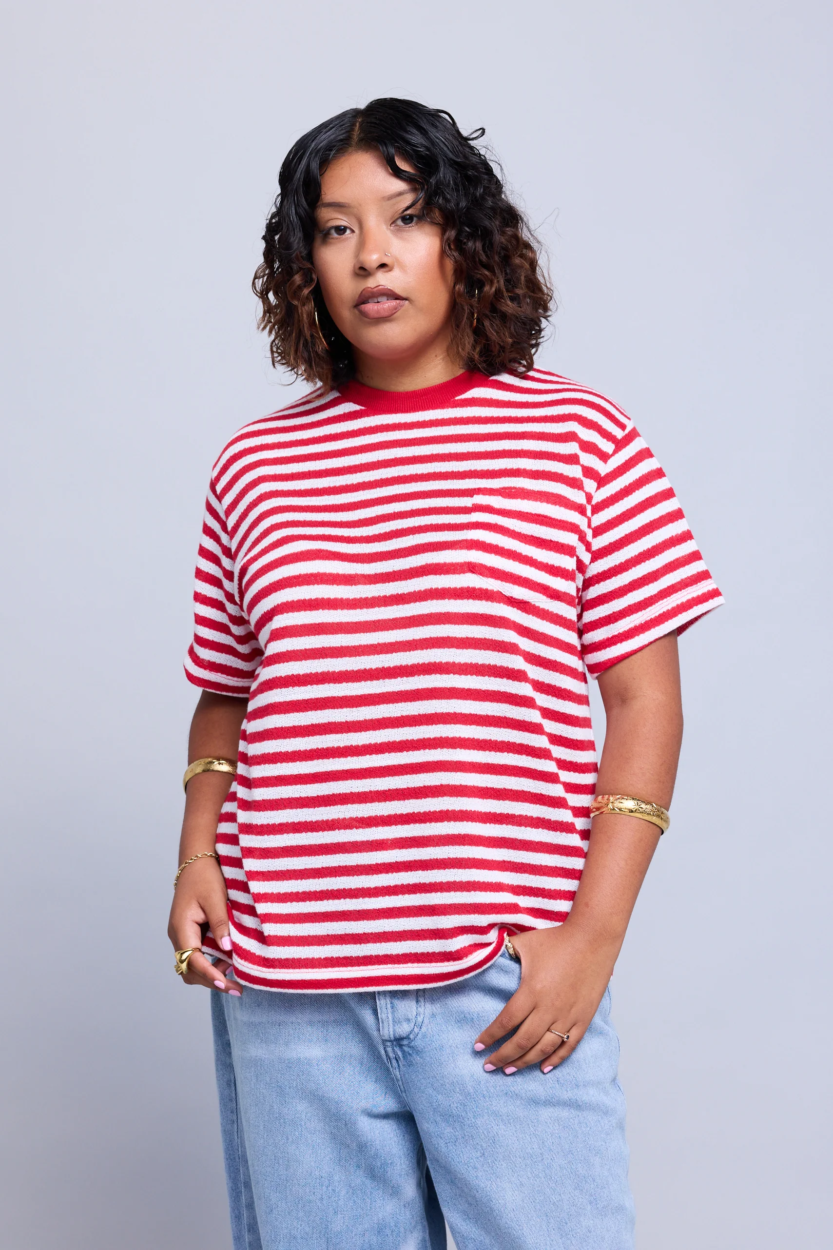 Warp Knit Pocket Tee - Image 9