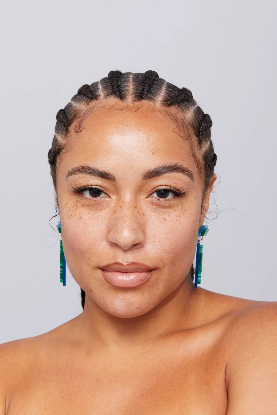 One Planet Earrings Blue/Green - Image 4